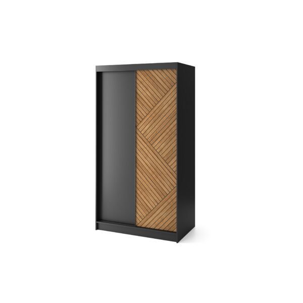 Šatní skříň Marrphy 120 cm dub Caramel/černá