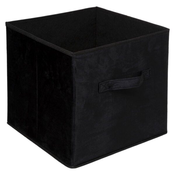 Úložný box Textília 31x31 cm čierny