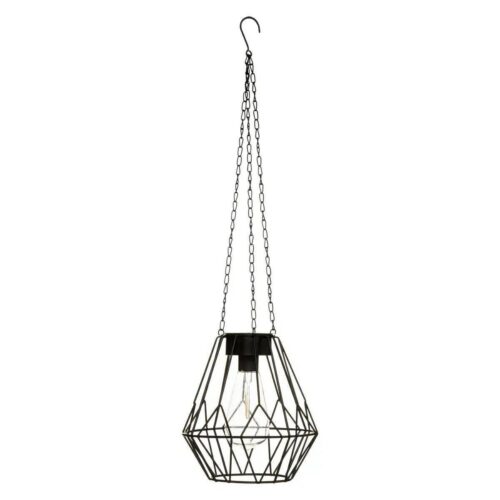 Závesná solárna lampa FLAVE čierna Závesná solárna lampa FLAVE čierna