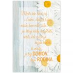 INSPIO obraz o domove a rodine krásne doplní váš interiér. Obrazy v ráme sa hodia do obývačky