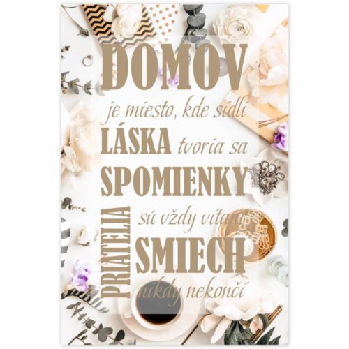 Obraz s rámom o rodine - Domov INSPIO obraz o domove a rodine krásne doplní váš interiér. Obrazy v ráme sa hodia do obývačky