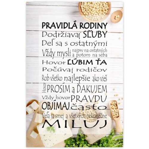Obraz v ráme do obývačky - Pravidlá INSPIO obraz o domove a rodine krásne doplní váš interiér. Obrazy v ráme sa hodia do obývačky
