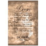 INSPIO obraz o domove a rodine krásne doplní váš interiér. Obrazy v ráme sa hodia do obývačky