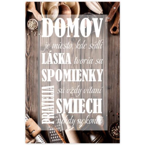 Obraz s rámom do kuchyne - domov INSPIO obraz o domove a rodine krásne doplní váš interiér. Obrazy v ráme sa hodia do obývačky