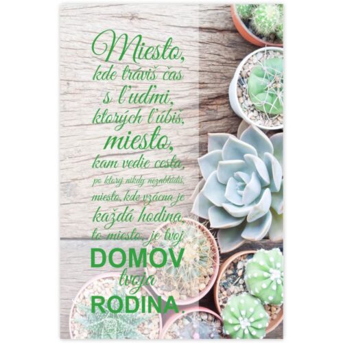 Obraz v ráme na stenu - tvoj domov INSPIO obraz o domove a rodine krásne doplní váš interiér. Obrazy v ráme sa hodia do obývačky
