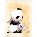 Oživte detskú izbu krásnymi ilustráciami pandy