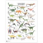 Krásna Dinosauria abeceda pre každého malého bádateľa