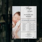 Tabuľka s otváracími hodinami pre vašu prevádzku od INSPIO