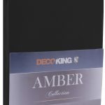 Bavlnené jersey prestieradlo s gumou DecoKing Amber čierne