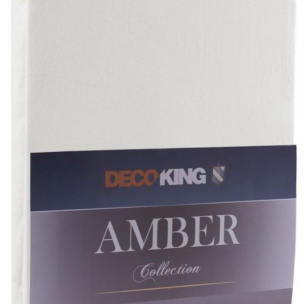 Bavlnené jersey prestieradlo s gumou DecoKing Amber holubia šeď