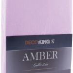 Bavlnené jersey prestieradlo s gumou DecoKing Amber orgovánové