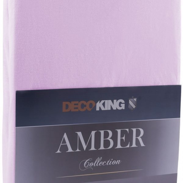 Bavlnené jersey prestieradlo s gumou DecoKing Amber orgovánové