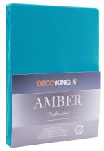 Bavlnené prestieradlo AmeliaHome AMBER morská modrá
