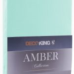 Bavlnené prestieradlo AmeliaHome AMBER svetlotyrkysové
