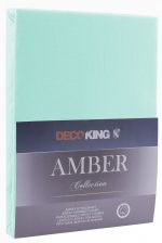 Bavlnené prestieradlo AmeliaHome AMBER svetlotyrkysové