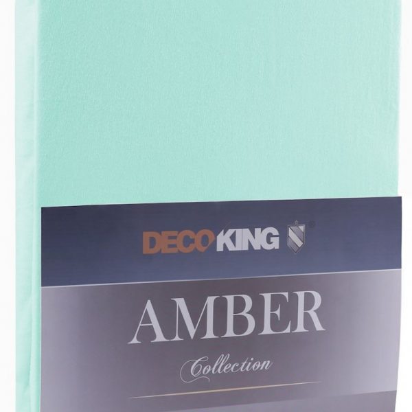 Bavlnené prestieradlo AmeliaHome AMBER svetlotyrkysové