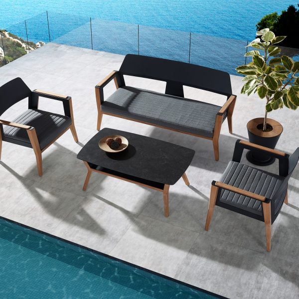 Higold Záhradná zostava HIGOLD - Sheldon Lounge Black Olefin