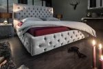 LuxD Dizajnová posteľ Laney 180x200 cm sivý zamat – Obrázok 2
