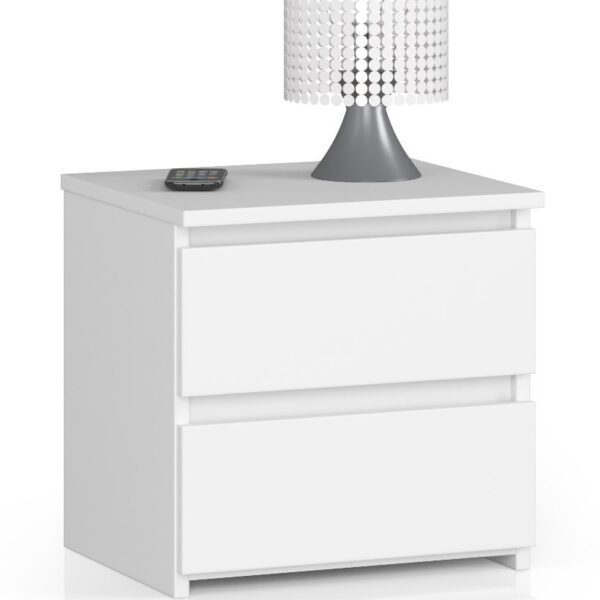 Nočný stolík CL2 40 cm biely