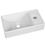 Keramické zapustené umývadlo Vedea 40 cm biele