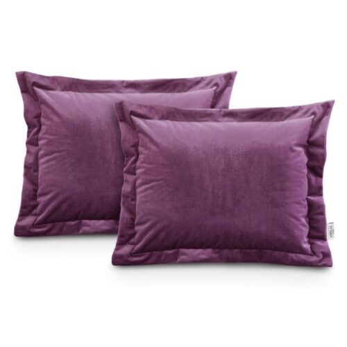 Obliečky na vankúše AmeliaHome Velvet Side Si slivkové Obliečky na vankúše AmeliaHome Velvet Side Si slivkové