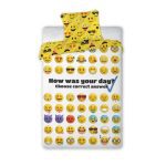 Bavlnená posteľná bielizeň Emoji 018 - 140x200 cm