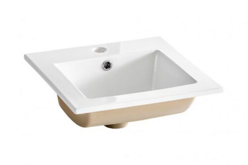 Keramické zapustené umývadlo Square 42 cm biele Keramické zapustené umývadlo Square 42 cm biele