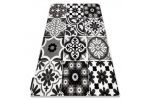 Kusový koberec ALTER Porto kvety sivý