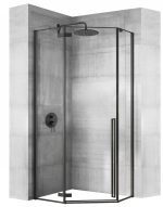 Sprchový kút Rea DIAMOND 90x90 cm čierny mat