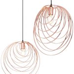 Stropné svietidlo Geometric II rose gold