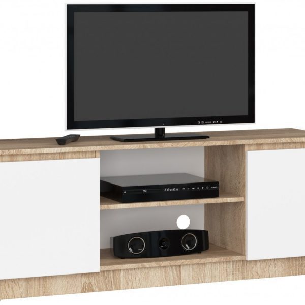 TV stolík Beron 140 cm sonoma/biela
