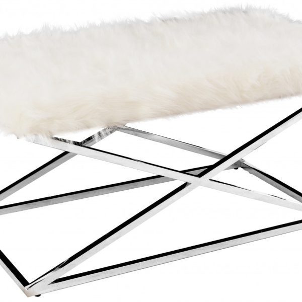 Taburetka LIVING biela