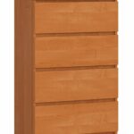 Komoda Kuba 60 cm - 4 zásuvky jelša