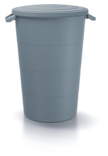 Plastová nádoba s úchyty Smooth světle šedá Plastová nádoba s úchyty Smooth světle šedá