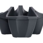 Kvetináč CROWL antracit 48 cm