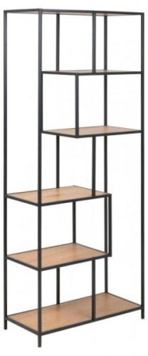 Regál Seaford 77x185 cm divoký dub Regál Seaford 77x185 cm divoký dub