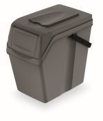 Odpadkový kôš SORTEX II sivý kameň
