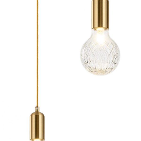 Stropné svietidlo Misha retro gold
