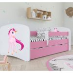 Dětská postel Babydreams jednorožec růžová