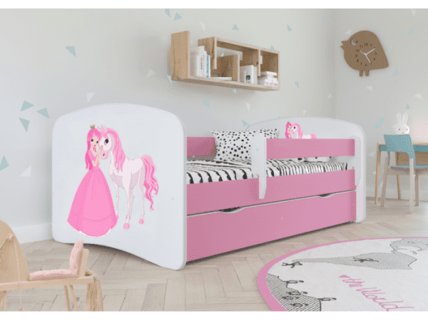 Dětská postel Babydreams princezna a poník růžová Dětská postel Babydreams princezna a poník růžová