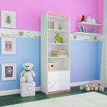 Dětský regál Babydreams 46 cm růžový
