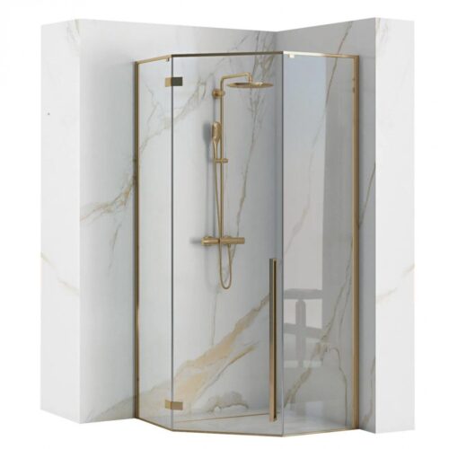 Sprchový kút Rea DIAMOND 90x90 cm zlatý Sprchový kút Rea DIAMOND 90x90 cm zlatý