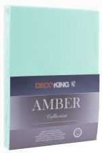 Bavlnené prestieradlo AmeliaHome AMBER svetlotyrkysové