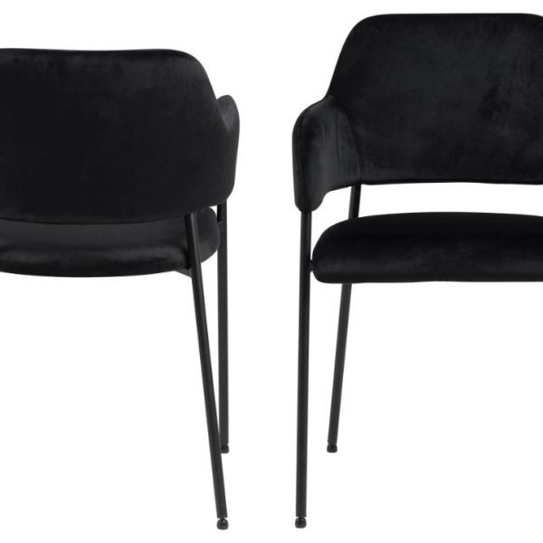 Designová stolička Lima čierna