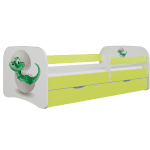 Dětská postel Babydreams dinosaurus zelená