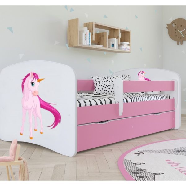 Dětská postel Babydreams jednorožec růžová