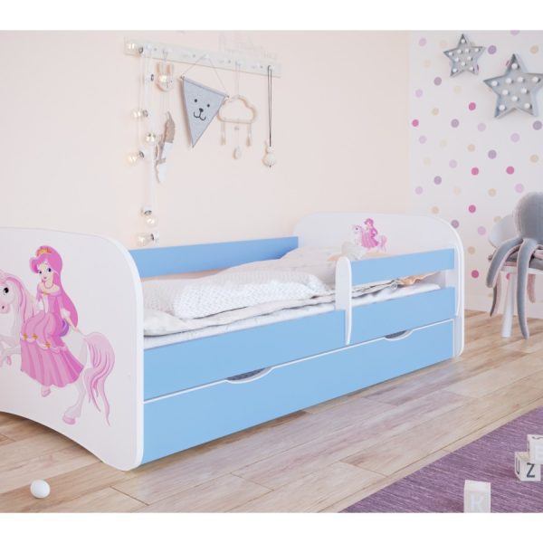 Dětská postel Babydreams princezna na koni modrá
