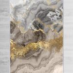Koberec Marble 120x180 cm šedý/zlatý