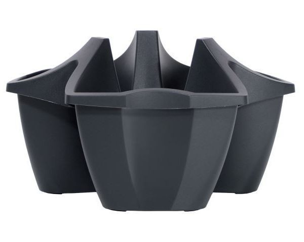 Kvetináč CROWL antracit 48 cm