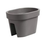 Kvetináč Lofly Railing sivý